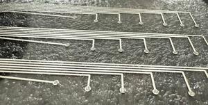 Positioning printing of Ag Nanoneedles