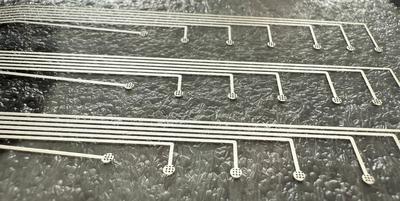 Positioning printing of Ag Nanoneedles
